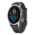 Garmin fenix 7S Sportuhr – 42 mm – Schwarz/Silber