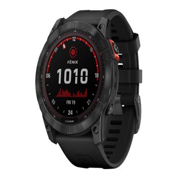 Garmin fenix 7X Solar-Sportuhr – 51 mm – Schwarz/Grau