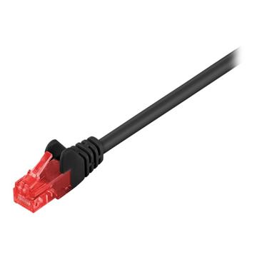 goobay CAT 6 Ungeschirmtes Twisted Pair (UTP) Netzwerkkabel - 1.5m - Schwarz