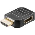 Goobay HDMI 2.0 90-degree Seitlicher Anschluss Adapter - Schwarz