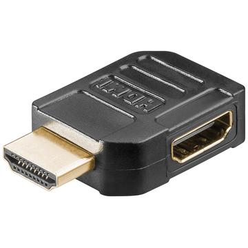 Goobay HDMI 2.0 90-degree Seitlicher Anschluss Adapter - Schwarz
