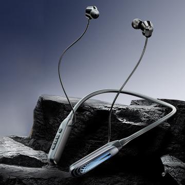 i58 Bluetooth 5.4 Wireless-Kopfhörer mit Nackenband - Schwarz