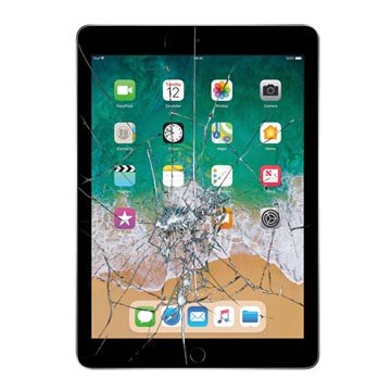 iPad 9.7 (2018) Displayglas und Touchscreen Reparatur - Schwarz