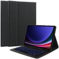Samsung Galaxy Tab S9/S9 FE/S10 FE/S10 Lite Tech-Protect SmartCase Pen Bluetooth Tastatur Hülle - Schwarz