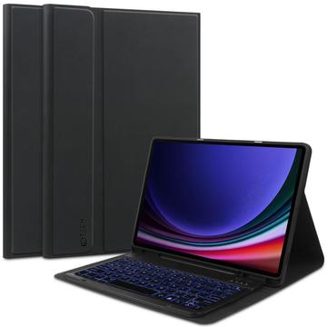 Samsung Galaxy Tab S9/S9 FE/S10 FE/S10 Lite Tech-Protect SmartCase Pen Bluetooth Tastatur Hülle - Schwarz