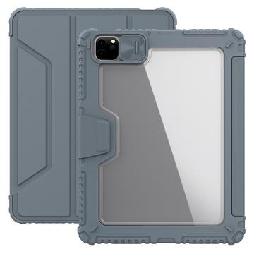 iPad Air 11 (2024)/iPad Pro 11 2022/2021/2020/iPad Air 2022/2020 Nillkin Bumper Smart Folio Hülle - Grau / Durchsichtig