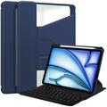 iPad Air 13 2024/2025 360° drehbares Smart Hülle mit Bluetooth Tastatur