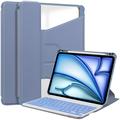 iPad Air 13 2024/2025 360-fach drehbares Smart Hülle mit Bluetooth Tastatur