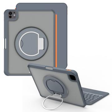 iPad Pro 11 2024/2025 TU3607P Magnetische Tastatur mit Hintergrundbeleuchtung und 360° drehbarem Ständer - Grau