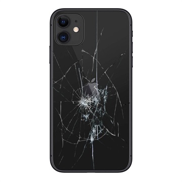 iPhone 11 Rückseiten-Cover Reparatur - nur Glas - Schwarz