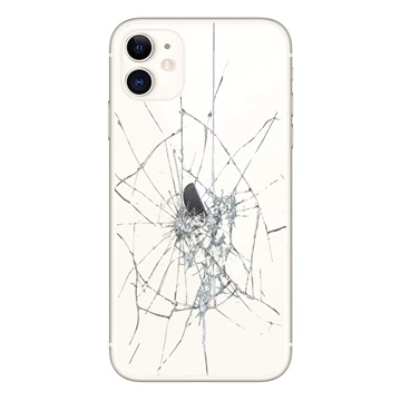 iPhone 11 Rückseiten-Cover Reparatur - nur Glas - Weiß