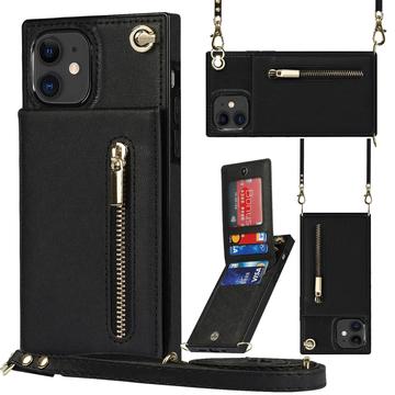 iPhone 11 Hybrid-Hülle mit Brieftasche und Lanyard