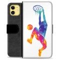 iPhone 11 Premium Schutzhülle mit Geldbörse - Slam Dunk