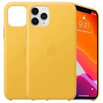 iPhone 11 Pro Apple Lederhülle MWYA2ZM/A (Offene Verpackung - Ausgezeichnet) - Meyer Zitrone