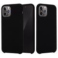 iPhone 11 Pro Max Liquid Silikon Case - Schwarz