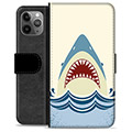 iPhone 11 Pro Max Premium Schutzhülle mit Geldbörse - Haifischkopf