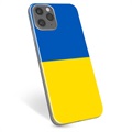 iPhone 11 Pro Max TPU Hülle Ukrainische Flagge - Gelb und Lichtblau