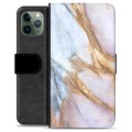 iPhone 11 Pro Premium Schutzhülle mit Geldbörse - Eleganter Marmor