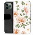 iPhone 11 Pro Premium Schutzhülle mit Geldbörse - Blumen