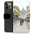 iPhone 11 Pro Premium Schutzhülle mit Geldbörse - Italien Straße