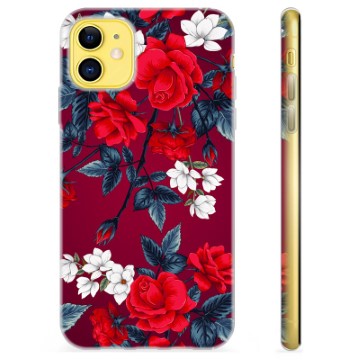 iPhone 11 TPU Hülle - Vintage Blumen