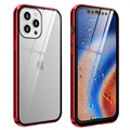 iPhone 12/12 Pro Magnetisches Cover mit Panzerglas - Rot