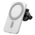 iPhone 12/13/14/15 Magnetische Qi Ladegerät / Lüftungshalterung SZDJ N16 - 15W - Weiß
