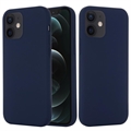 iPhone 12 Mini Liquid Silikon Case - MagSafe-kompatibel - Dunkel Blau