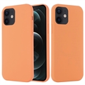 iPhone 12 Mini Liquid Silikon Case - MagSafe-kompatibel - Orange
