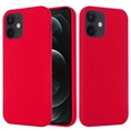 iPhone 12 Mini Liquid Silikon Case - MagSafe-kompatibel - Rot
