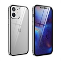 iPhone 12 Mini Magnetisches Cover mit Panzerglas - Silber