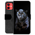 iPhone 12 mini Premium Schutzhülle mit Geldbörse - Schwarzer Panther
