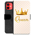 iPhone 12 mini Premium Schutzhülle mit Geldbörse - Königin