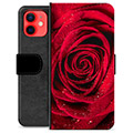 iPhone 12 mini Premium Schutzhülle mit Geldbörse - Rose