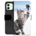 iPhone 12 Premium Schutzhülle mit Geldbörse - Katze