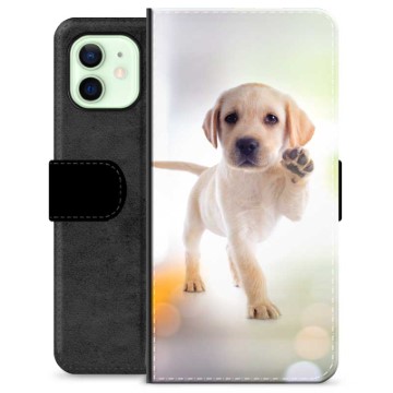 iPhone 12 Premium Schutzhülle mit Geldbörse - Hund