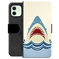 iPhone 12 Premium Schutzhülle mit Geldbörse - Haifischkopf