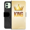 iPhone 12 Premium Schutzhülle mit Geldbörse - König