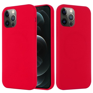 iPhone 12/12 Pro Liquid Silikon Case - MagSafe-kompatibel - Rot