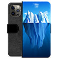 iPhone 12 Pro Max Premium Schutzhülle mit Geldbörse - Eisberg