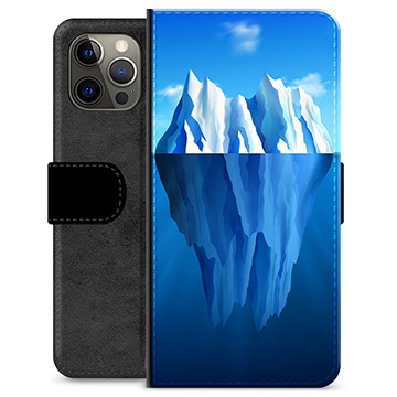 iPhone 12 Pro Max Premium Schutzhülle mit Geldbörse - Eisberg