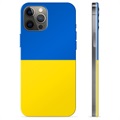 iPhone 12 Pro Max TPU Hülle Ukrainische Flagge - Gelb und Lichtblau