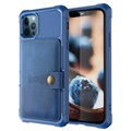iPhone 12 Pro Max TPU Hülle mit Kartensteckplatz - Blau