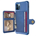 iPhone 12 Pro Max TPU Hülle mit Kartensteckplatz - Blau