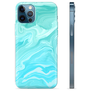 iPhone 12 Pro TPU Hülle - Blauer Marmor