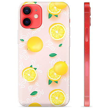 iPhone 12 mini TPU Hülle - Zitronen-Muster