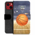 iPhone 13 Mini Premium Schutzhülle mit Geldbörse - Basketball