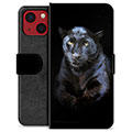iPhone 13 Mini Premium Schutzhülle mit Geldbörse - Schwarzer Panther