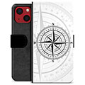 iPhone 13 Mini Premium Schutzhülle mit Geldbörse - Kompass