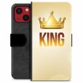 iPhone 13 Mini Premium Schutzhülle mit Geldbörse - König
